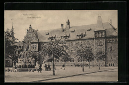 AK Karlsruhe, Ansicht Der Gutenbergschule  - Karlsruhe
