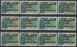 Switzerland / Helvetia / Schweiz / Suisse 1972 ⁕ Stelltisch Mit Gleisbild Mi.965 ⁕ 12v Used - Gebraucht