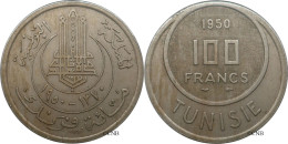 Tunisie - Protectorat Français - Lamine Bey - 100 Francs 1950-AH1370 - TTB+/AU50 - Mon6019 - Tunesië