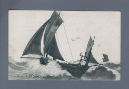 CPA - Transports - Bateaux - Barque De Pêche Au Large - Illustration L.V. & Cie - Non Circulée - Visvangst