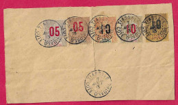 Lot Timbres De Cote D'ivoire Obliteres Sur Devant De Lettre Incomplete Sinon Tres Beaux Cachets  Tiassale 7 Aout 1913 - Colecciones (sin álbumes)