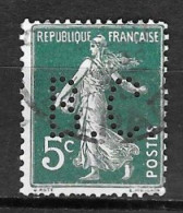 769	N°	137	Perforé	-	BC 51	-	BOUCHET Et Cie - Used Stamps