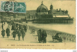 06 NICE N°17 LL La Promenade Des Anglais Et Le Palais De La Jetée En 1925 Galeries Alpines 45 Av De La Victoire Nice - Parques, Jardines