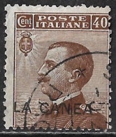 CRETE 1907-12 Italian Office : Italian Stamp 40 Cent Brown With Overprint LA CANEA Vl. 18 - Crète