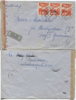 Slowakei #50(3x) Lupo-Brief Bratislava 24.10.42 > Geheime Staatspolizei In Prag, OKW-Zensur - Cartas & Documentos