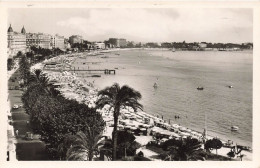 FRANCE - Cannes - Vue Générale De La Plage De La Croisette - Animé - Plage - La Mer - Carte Postale Ancienne - Cannes