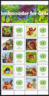 UNO NEW YORK 2016 Mi-Nr. 1504/13 Zusammendruck ** MNH Grussmarken - Unused Stamps