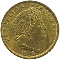 PERU 5 CENTAVOS 1949 UNC #t030 0159 - Pérou