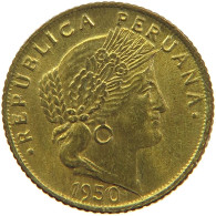 PERU 5 CENTAVOS 1950 UNC #t030 0175 - Perú