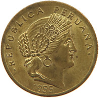 PERU 5 CENTAVOS 1955 UNC #t030 0165 - Peru