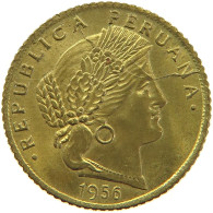 PERU 5 CENTAVOS 1956 DIE ERROR #t030 0185 - Perú