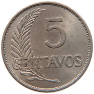 PERU 5 CENTAVOS 1941 UNC #t030 0019 - Pérou