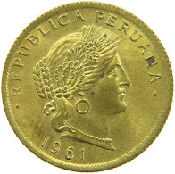 PERU 20 CENTAVOS 1961 #t030 0091 - Perú