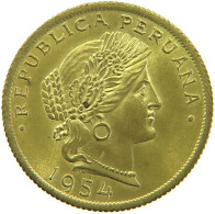 PERU 20 CENTAVOS 1954 #t030 0093 - Pérou