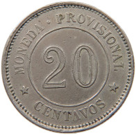 PERU 20 CENTAVOS 1879 #t030 0057 - Peru