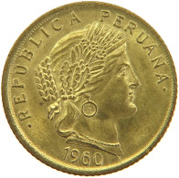 PERU 10 CENTAVOS 1960 UNC #t030 0125 - Perú