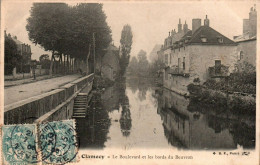 N°247 W -cpa Clamecy -le Boulevard Et Les Bords Du Beuvron- - Clamecy