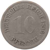 KAISERREICH 10 PFENNIG 1896 G #t029 0311 - 10 Pfennig