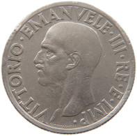 ITALY 1 LIRA 1936 Vittorio Emmanuele III. (1900-1946) #t030 0415 - 1900-1946 : Víctor Emmanuel III & Umberto II