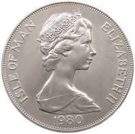 ISLE OF MAN CROWN 1980 SILVER #t031 0019 - Isle Of Man