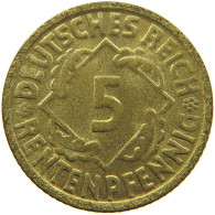 GERMANY WEIMAR 5 RENTENPFENNIG 1924 G #t030 0369 - 5 Rentenpfennig & 5 Reichspfennig