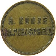 GERMANY NOTGELD 10 PFENNIG H. KUNZE HAFKENSCHEID #t031 0149 - Sonstige & Ohne Zuordnung