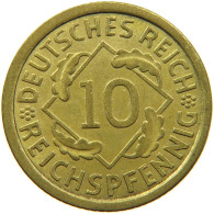 GERMANY WEIMAR 10 REICHSPFENNIG 1929 A #t030 0493 - 10 Renten- & 10 Reichspfennig