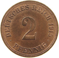 GERMANY EMPIRE 2 PFENNIG 1915 A #t030 0353 - 2 Pfennig