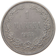 FINLAND 1 MARKKA 1874 #t030 0521 - Finnland