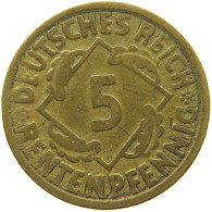 GERMANY WEIMAR 5 RENTENPFENNIG 1923 G #t029 0335 - 5 Rentenpfennig & 5 Reichspfennig