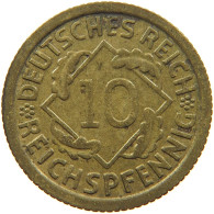 DRITTES REICH 10 REICHSPFENNIG 1934 F #t029 0333 - 10 Reichspfennig