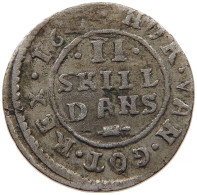 DENMARK 2 SKILLING 1677 Christian V. (1670-1699) #t030 0399 - Dänemark