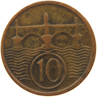 CZECHOSLOVAKIA 10 HALERU 1933 #t030 0471 - Checoslovaquia