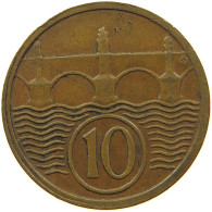 CZECHOSLOVAKIA 10 HALERU 1935 #t030 0467 - Tschechoslowakei