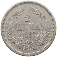 BULGARIA 2 LEVA 1882 #t028 0553 - Bulgaria