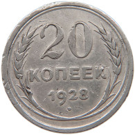 RUSSIA USSR 20 KOPEKS 1928 #t031 0167 - Russia