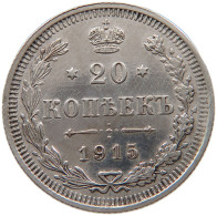 RUSSIA EMPIRE 20 KOPEKS 1915 #t031 0177 - Russia