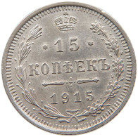 RUSSIA EMPIRE 15 KOPEKS 1915 #t031 0305 - Rusia