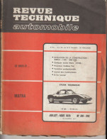 Revue Tech Revue Technique Automobile N°291 Matra M530 Et M530 LX - Cars