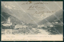 Aosta La Thuile Ghiacciaio Ruitor Cartolina VK0776 - Aosta