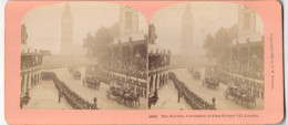 Stereo-Photo B. W. Kilburn, Littleton / NH, Ansicht London, The Royalty Coronation Of Kind Edward VII, Parade  - Fotos Estereoscópicas