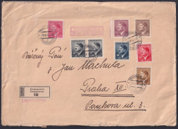 F-EX32641 GERMANY OCCUPATION BOHEME MORAVIA REGISTED COVER CZECHOSLOVAKIA.  - Storia Postale