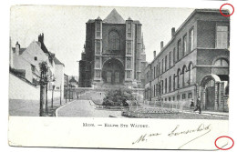 Mons Eglise Sainte Waudru Cachet Mons Station Htje - Mons