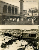 TUNIS Place Et Mosquée El Halfaouine Lot De 2 Cartes Postales - Tunisia