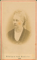CdV Marie Von Sachsen-Altenburg, Reine Von Hannover, Portrait - Photographie