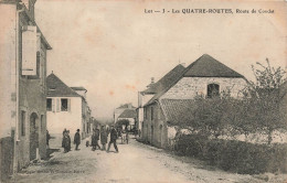 FRANCE - Lot - Les Quatre Routes - Route De Condat - Animé - Carte Postale Ancienne - Autres & Non Classés