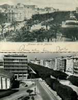 TUNIS Avenue De La Marine Habib Bourguiba Lot De 2 Cartes Postales - Túnez