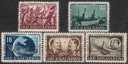 BULGARIA 1952, 35 Years From The GREAT OCTOBER SOCIALISTS REVOLUTION, LENIN And STALIN, MNH SERIES In GOOD QUALITY, *** - Neufs