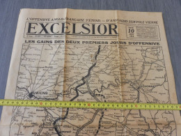 WW1 / JOURNAL DE GUERRE / EXCELSIOR / OFFENSIVE ALLIES 1918 / ORIGINAL 1918 - Französisch