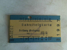 Bahnsteigkarte Freiburg (Breisgau) Hbf 5 Von (Eisenbahn-Fahrkarte) - Zonder Classificatie